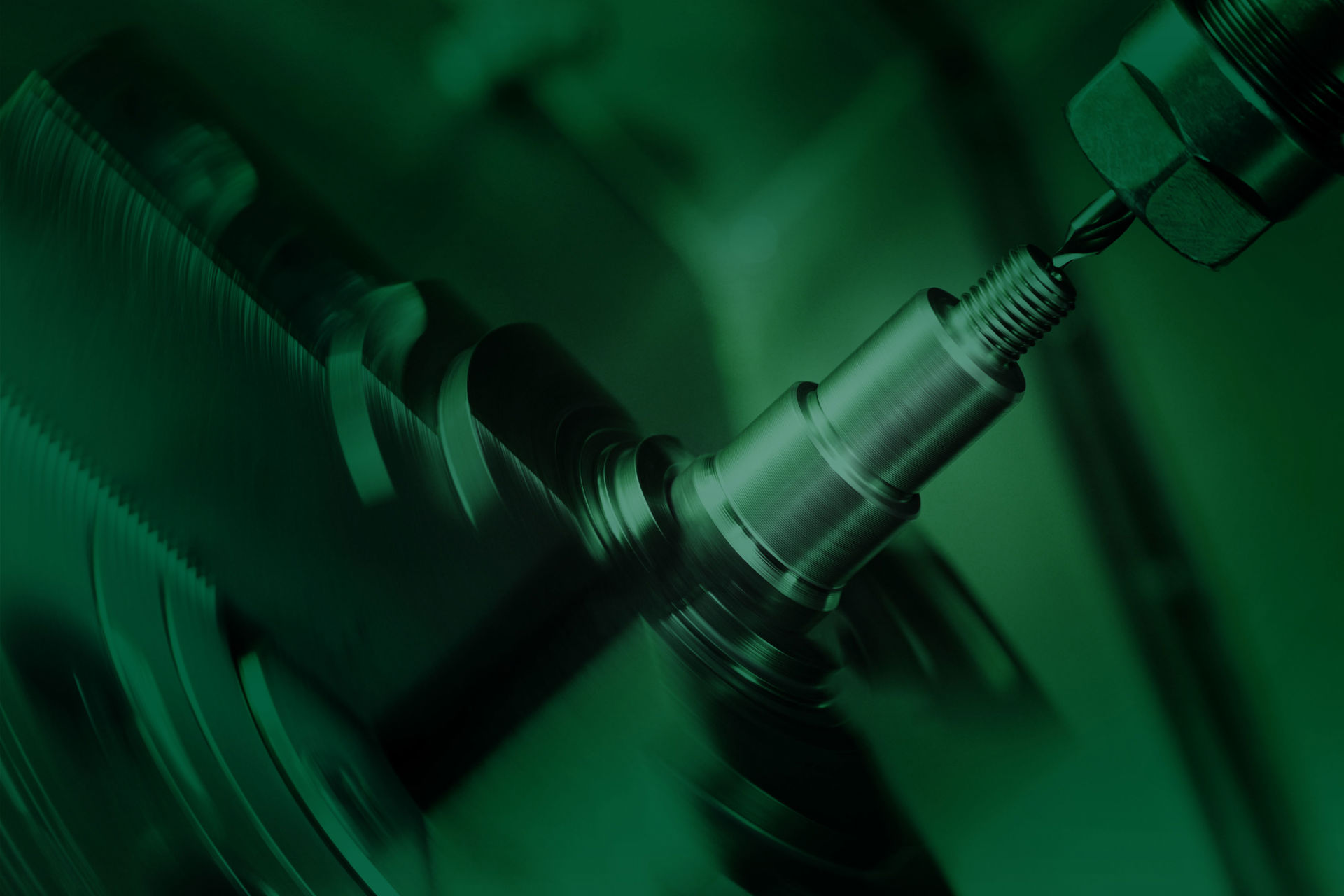 Erhverv Bor Drejemaskine Green Overlay