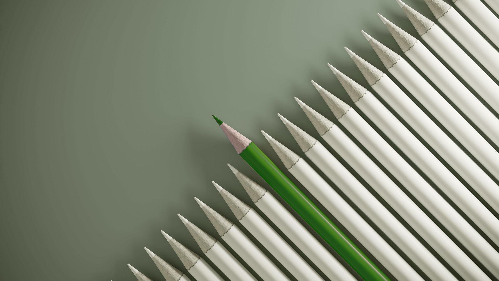 Blyant Mange Green Line Copy